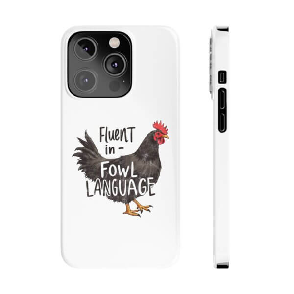 Funny Chicken Slim iPhone Case - Image 10