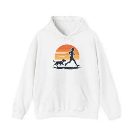 Sunset Run Hoodie - Dynamic Fitness Motivation for Pet Lovers