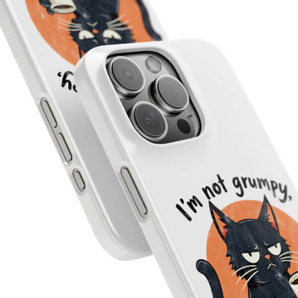 Not Grumpy, Just Selectively Social Slim Phone Case - Image 47