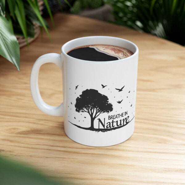 Nature-Themed Ceramic Mug - Perfect for Birdwatchers and Coffee Enthusiasts - Image 4