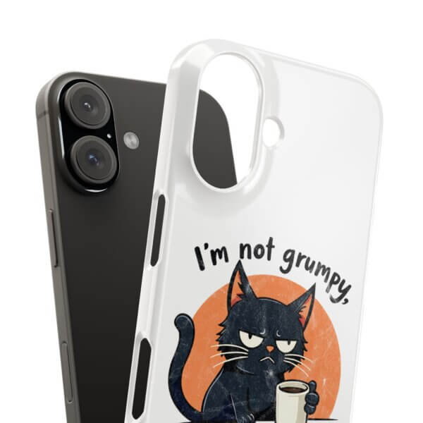 Not Grumpy, Just Selectively Social Slim Phone Case - Image 3