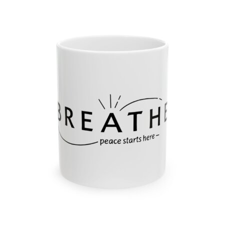 Breathe Fresh Air Ceramic Mug - Clean Indoor Air Enthusiast