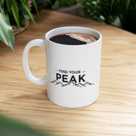 Mountain Peak Ceramic Mug - Adventure Enthusiasts