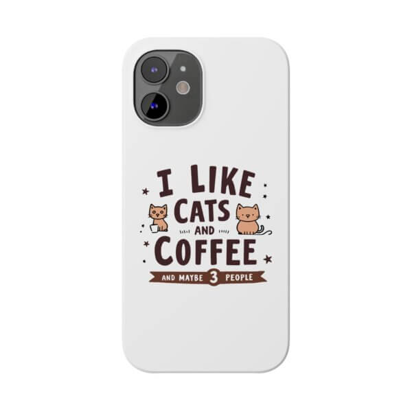 Cute Cat Slim Phone Cases - Coffee Lovers' Must-Have Gift - Image 7