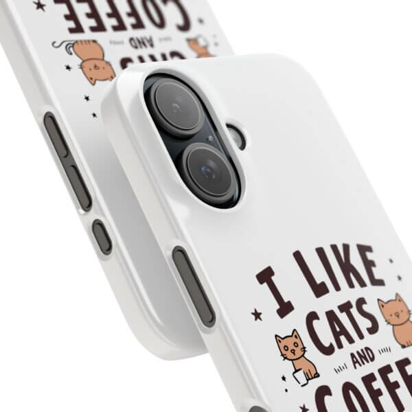 Cute Cat Slim Phone Cases - Coffee Lovers' Must-Have Gift - Image 17