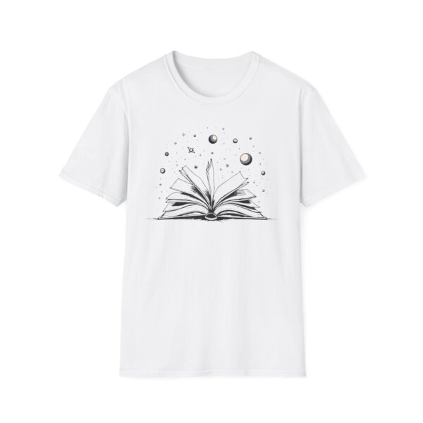 Cosmic Book Stars T-Shirt - Astronomy Lover's Gift - Image 2