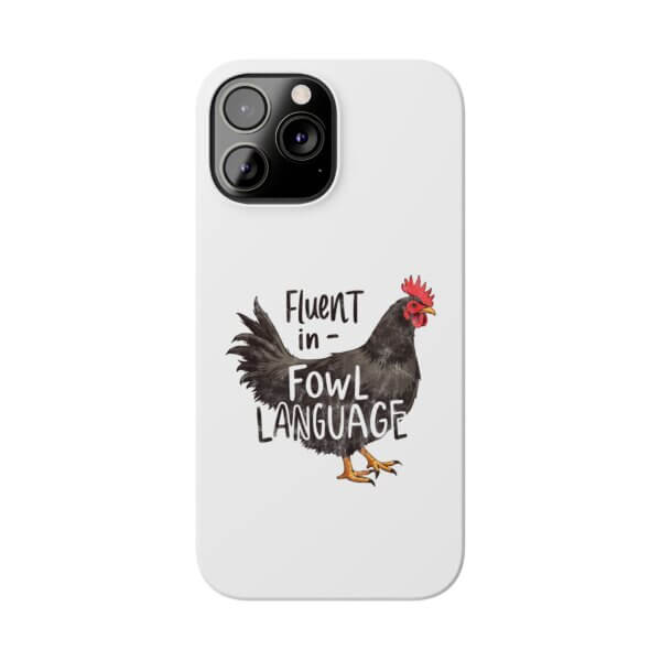 Funny Chicken Slim iPhone Case - Image 5