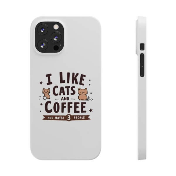 Cute Cat Slim Phone Cases - Coffee Lovers' Must-Have Gift - Image 8