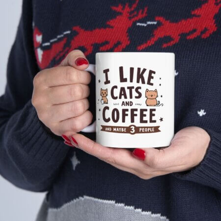 I Like Cats & Coffee Mug