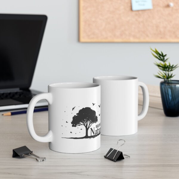 Nature-Themed Ceramic Mug - Perfect for Birdwatchers and Coffee Enthusiasts - Image 3