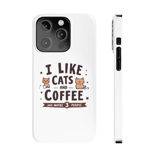 Cute Cat Slim Phone Cases - Coffee Lovers' Must-Have Gift - Image 10