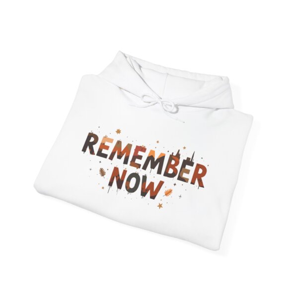 Remember Now Hoodie - A Typographic Journey Through Time - Image 4