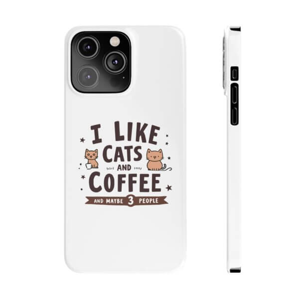 Cute Cat Slim Phone Cases - Coffee Lovers' Must-Have Gift - Image 11