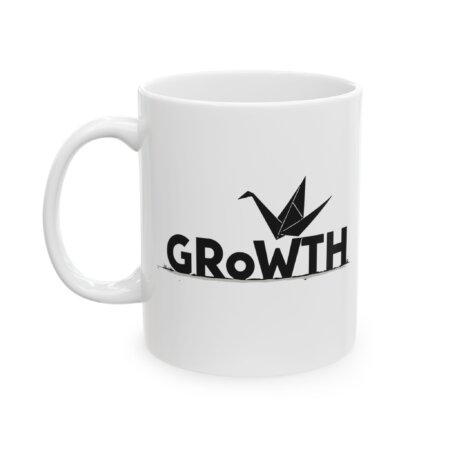 Progressive Growth Ceramic Mug - Bird Theme for Coffee Enthusiasts