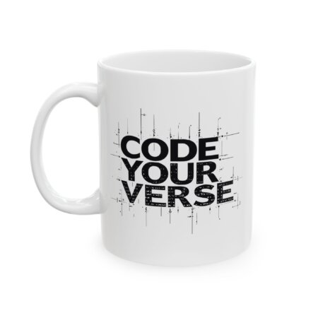 Code Your Verse Ceramic Mug - For Coding Enthusiasts