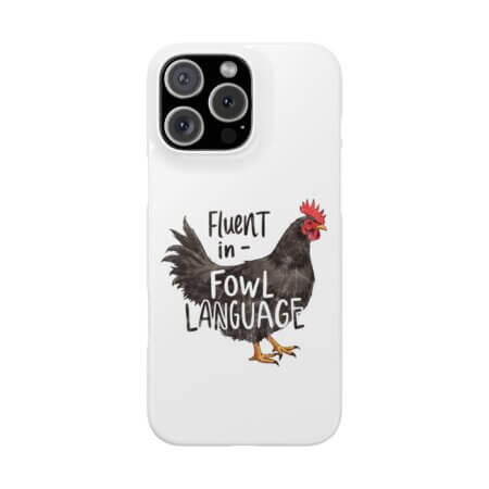 Funny Chicken Slim iPhone Case