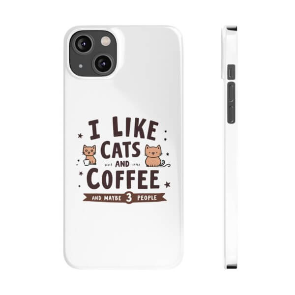 Cute Cat Slim Phone Cases - Coffee Lovers' Must-Have Gift - Image 12