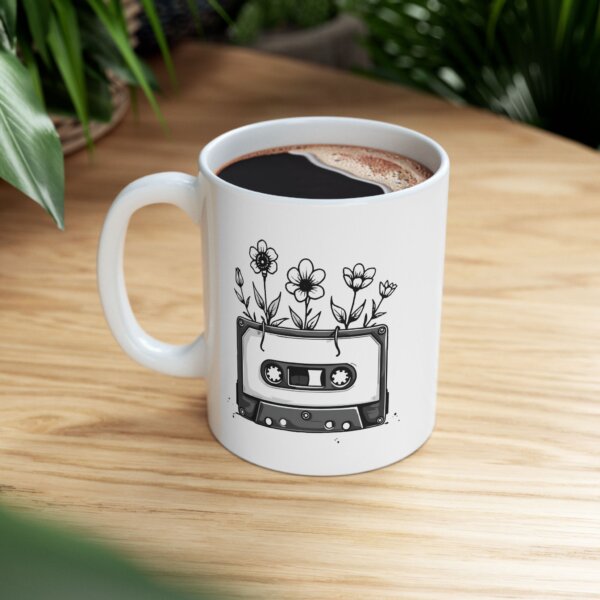 Nostalgic Cassette Tape Ceramic Mug - Vintage Art Lovers - Image 4