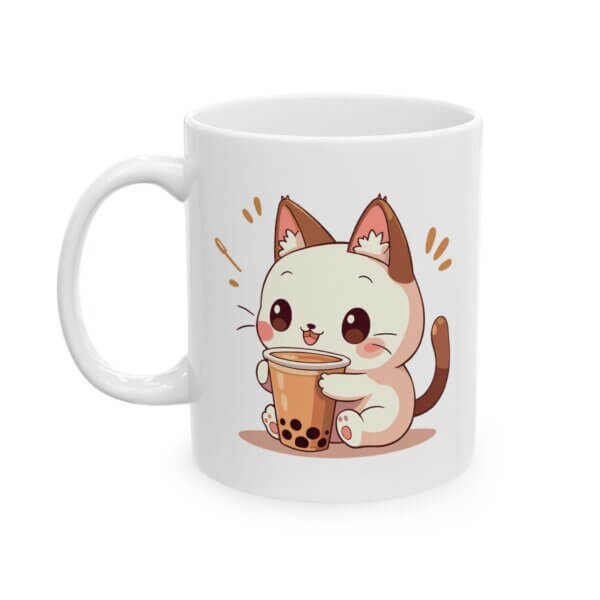 Kawaii Cat Boba Mug - Image 2