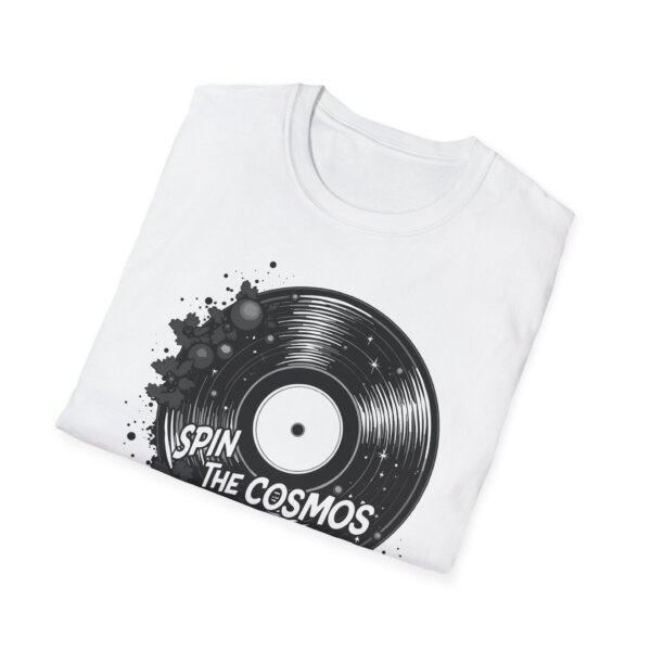 Cosmic Record T-Shirt - Space Music Whimsy - Image 3