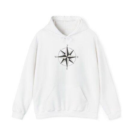 Artistic Compass Hoodie - Navigating Fashion for Design Lovers