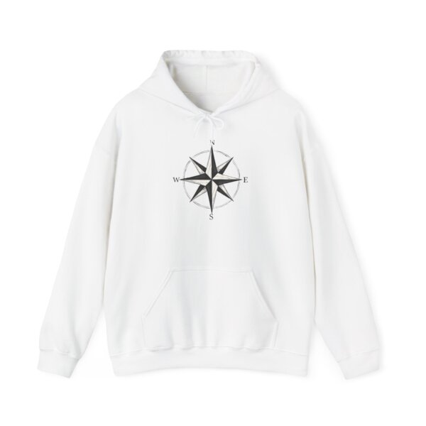 Artistic Compass Hoodie - Navigating Fashion for Design Lovers