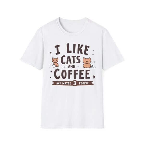 Cats & Coffee T-Shirt - Humorous Gift for Cat Lovers and Coffee Enthusiasts - Image 2