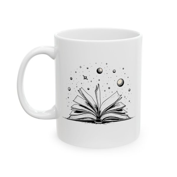 Cosmic Background Stars Ceramic Mug - Astronomy Enthusiasts - Image 3