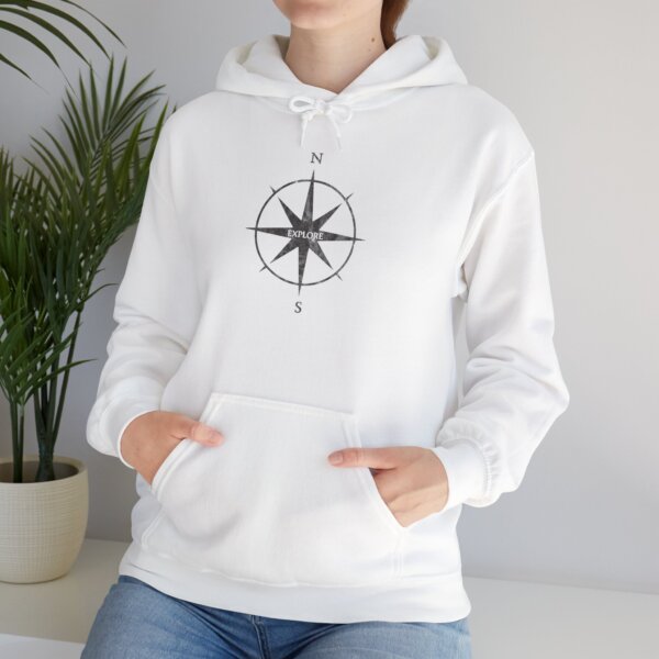 Explore Adventure Hoodie - Compass Design for Adventurers - Image 3