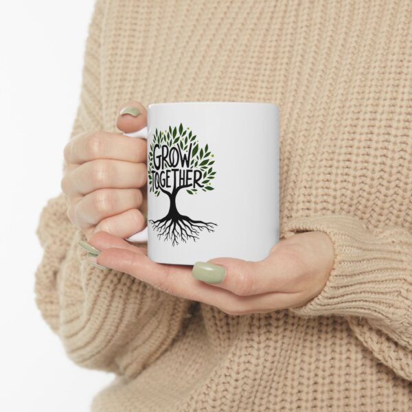 Unity Tree Ceramic Mug - Grow Together Message for Coffee Enthusiasts - Image 4