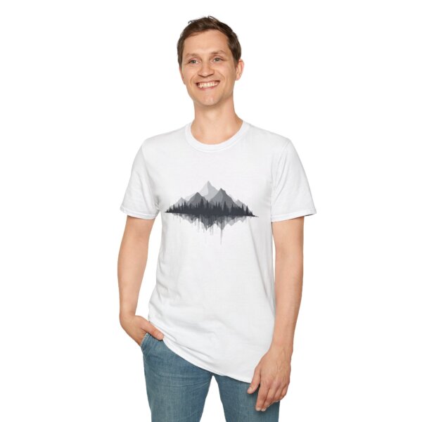 Nature Enthusiast Black & White Mountain T-Shirt