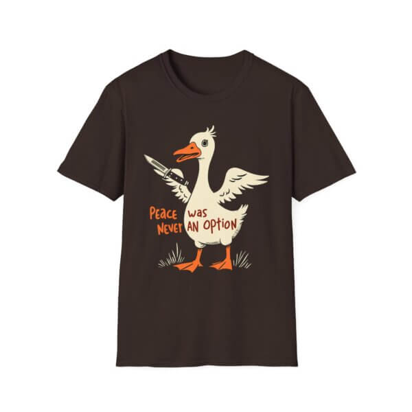 Peace Was Never An Option Goose Graphic T-Shirt - Image 7