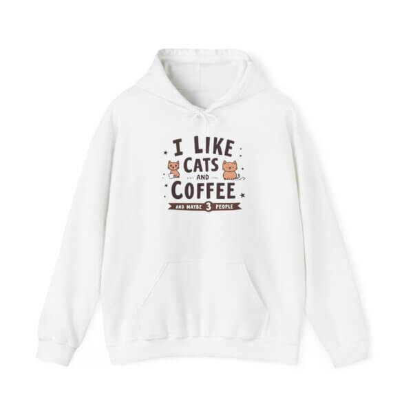 Cats & Coffee Hoodie - Humorous Gift for Cat Lovers - Image 2