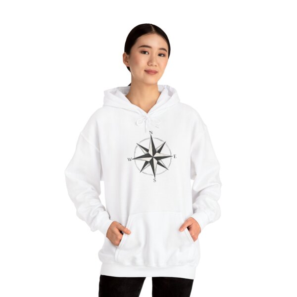 Artistic Compass Hoodie - Navigating Fashion for Design Lovers - Image 3