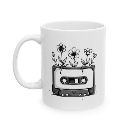 Nostalgic Cassette Tape Ceramic Mug - Vintage Art Lovers