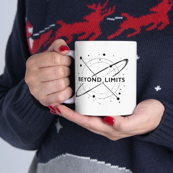 Space Theme Ceramic Mug - Beyond Limits Inspiration - Image 4