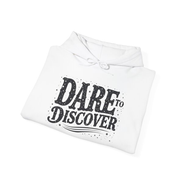 Explore with Style - Dare to Discover Dark Blue Hoodie - Image 4