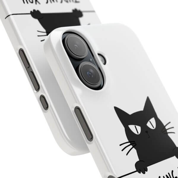 Judging You Silently Cat Slim Phone Case - Image 38