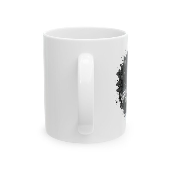 Cosmic Vinyl Record Ceramic Mug - Perfect for Space Enthusiasts - Image 3