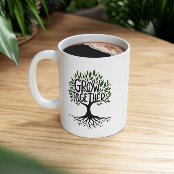 Unity Tree Ceramic Mug - Grow Together Message for Coffee Enthusiasts - Image 3