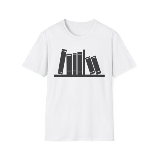 Literary Bookshelf T-Shirt - For Book Lovers & Curious Minds - Image 2