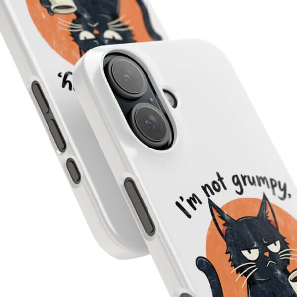 Not Grumpy, Just Selectively Social Slim Phone Case - Image 2