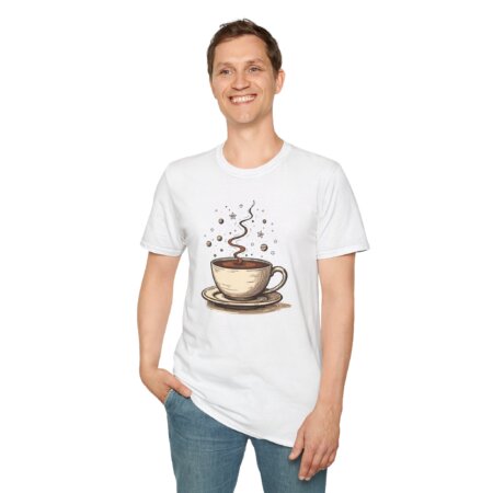 Vintage Coffee Stars T-Shirt - For Coffee Enthusiasts & Starry Nights Lovers