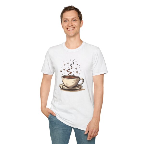 Vintage Coffee Stars T-Shirt - For Coffee Enthusiasts & Starry Nights Lovers