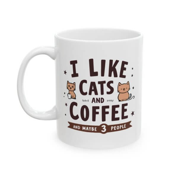 I Like Cats & Coffee Mug - Image 2