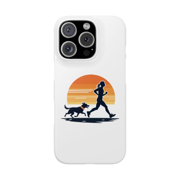 Eco-Chic Sunset Running Slim Phone Cases - For Fitness Enthusiasts