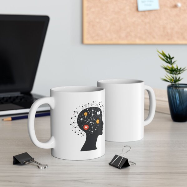 Abstract Mind Ceramic Mug - Connection Symbolism for Enthusiasts - Image 3