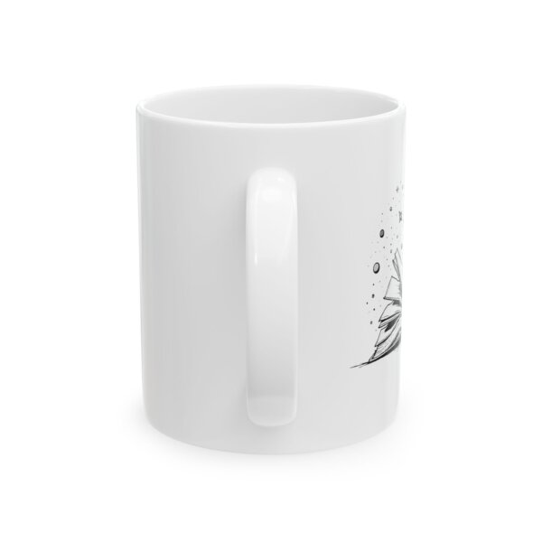 Cosmic Background Stars Ceramic Mug - Astronomy Enthusiasts - Image 2