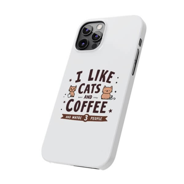 Cute Cat Slim Phone Cases - Coffee Lovers' Must-Have Gift - Image 6