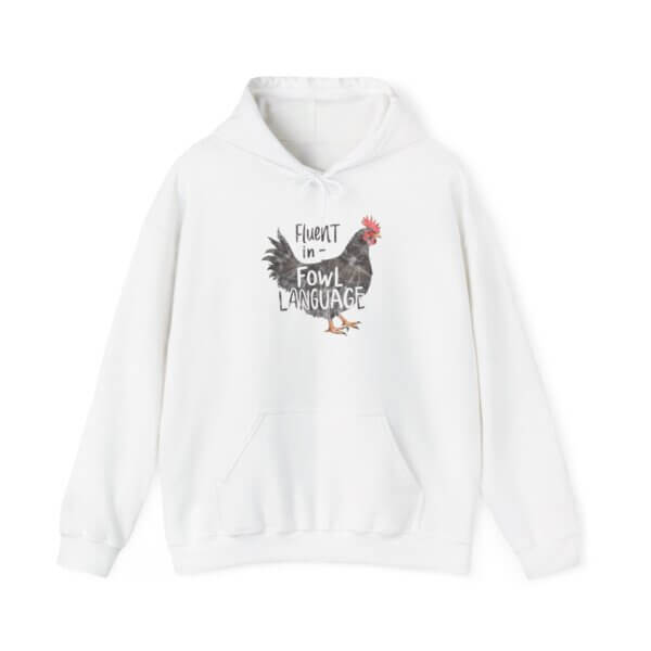 Cozy and Cluckin' Funny Chicken Hoodie - Image 2